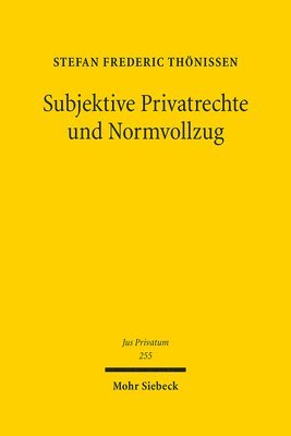 bokomslag Subjektive Privatrechte und Normvollzug