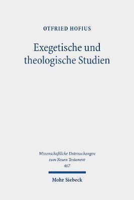 Exegetische und theologische Studien 1