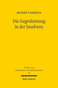 bokomslag Die Gegenleistung in der Insolvenz