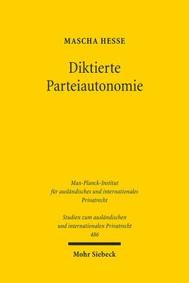 bokomslag Diktierte Parteiautonomie