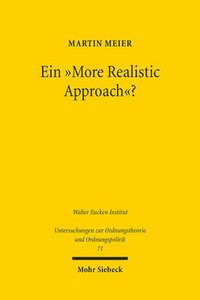 bokomslag Ein &quot;More Realistic Approach&quot;?