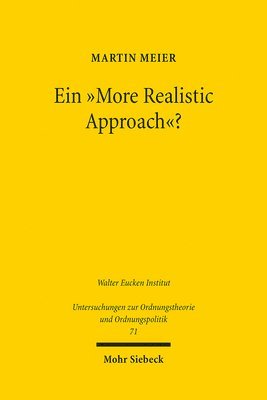 bokomslag Ein &quot;More Realistic Approach&quot;?