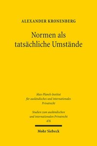 bokomslag Normen als tatschliche Umstnde