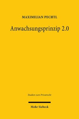 bokomslag Anwachsungsprinzip 2.0