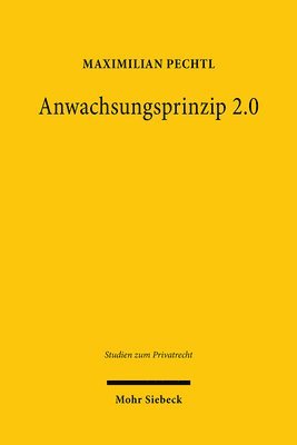 bokomslag Anwachsungsprinzip 2.0