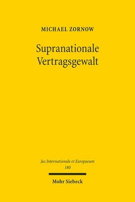 bokomslag Supranationale Vertragsgewalt