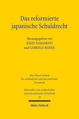 bokomslag Das reformierte japanische Schuldrecht