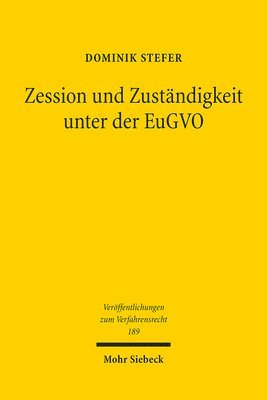 bokomslag Zession und Zustndigkeit unter der EuGVO