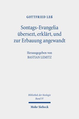 bokomslag Sontags-Evangelia bersezt, erklrt, und zur Erbauung angewandt