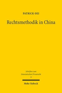 bokomslag Rechtsmethodik in China