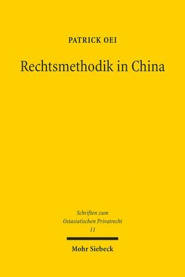 bokomslag Rechtsmethodik in China