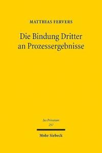 bokomslag Die Bindung Dritter an Prozessergebnisse