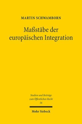 bokomslag Mastbe der europischen Integration