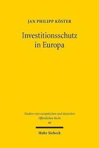 bokomslag Investitionsschutz in Europa