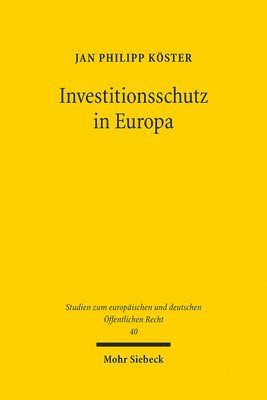 bokomslag Investitionsschutz in Europa