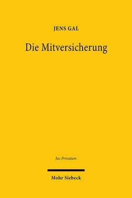 Jens Gal - Die Mitversicherung, Inbunden