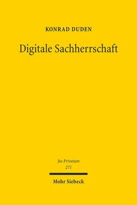 bokomslag Digitale Sachherrschaft