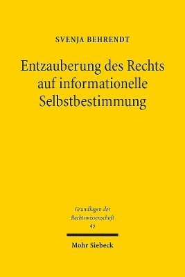 bokomslag Entzauberung des Rechts auf informationelle Selbstbestimmung