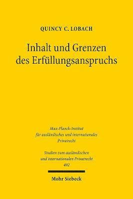 bokomslag Inhalt und Grenzen des Erfllungsanspruchs