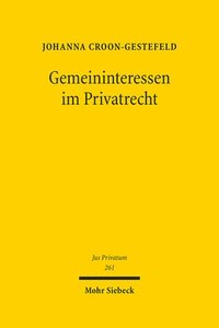 bokomslag Gemeininteressen im Privatrecht