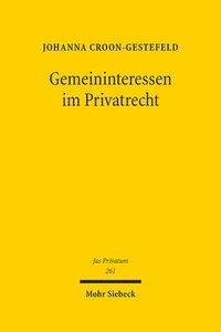 bokomslag Gemeininteressen im Privatrecht