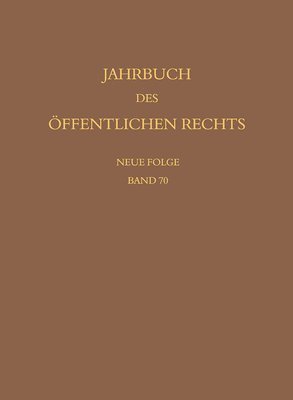 Jahrbuch des ffentlichen Rechts der Gegenwart. Neue Folge 1