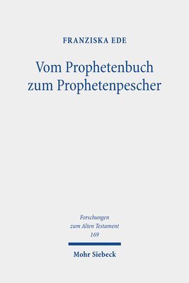 bokomslag Vom Prophetenbuch zum Prophetenpescher