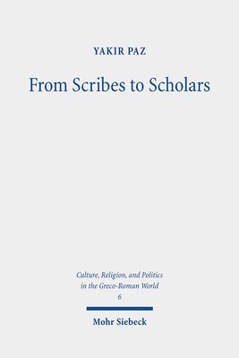 bokomslag From Scribes to Scholars