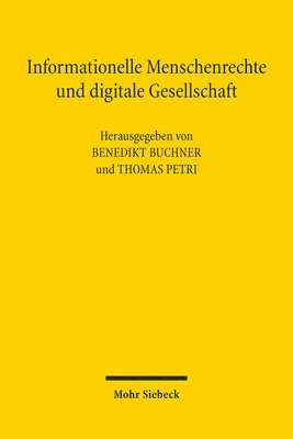 bokomslag Informationelle Menschenrechte und digitale Gesellschaft