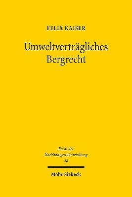 Umweltvertrgliches Bergrecht 1