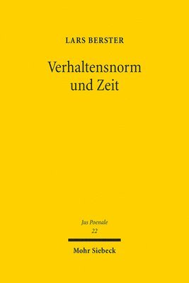 Lars Berster - Verhaltensnorm und Zeit, Inbunden