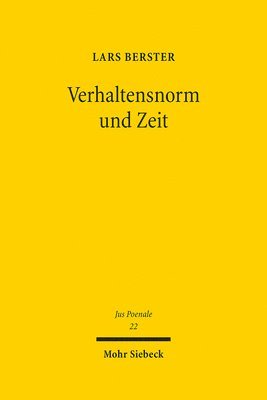 bokomslag Verhaltensnorm und Zeit