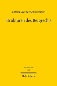 bokomslag Strukturen des Bergrechts