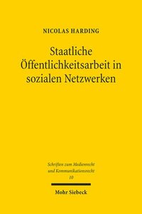 bokomslag Staatliche Öffentlichkeitsarbeit in sozialen Netzwerken
