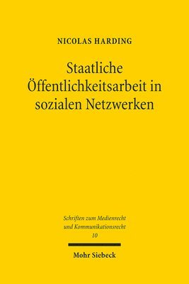bokomslag Staatliche Öffentlichkeitsarbeit in sozialen Netzwerken