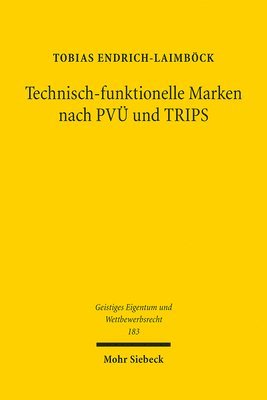 bokomslag Technisch-funktionelle Marken nach PV und TRIPS