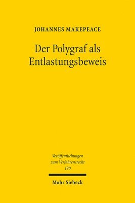 bokomslag Der Polygraf als Entlastungsbeweis
