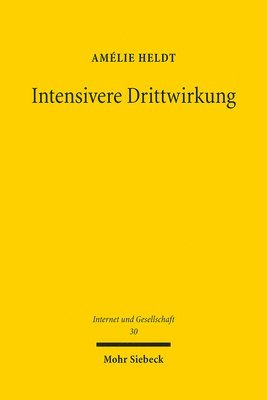 bokomslag Intensivere Drittwirkung