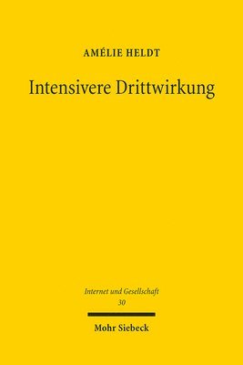 Amélie Heldt, Amelie Heldt - Intensivere Drittwirkung, Häftad