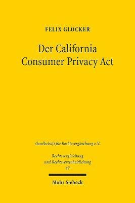bokomslag Der California Consumer Privacy Act