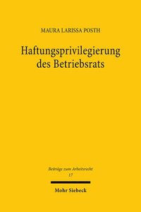 bokomslag Haftungsprivilegierung des Betriebsrats