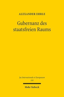 bokomslag Gubernanz des staatsfreien Raums