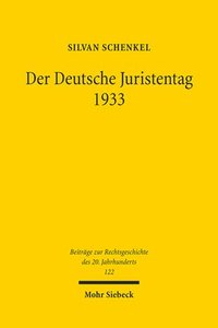 bokomslag Der Deutsche Juristentag 1933