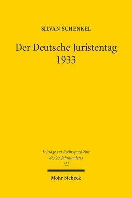 bokomslag Der Deutsche Juristentag 1933