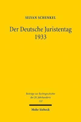 Der Deutsche Juristentag 1933 1