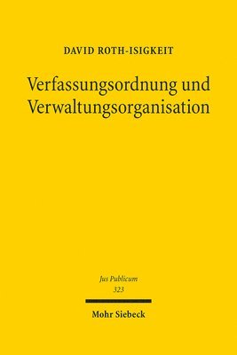 bokomslag Verfassungsordnung und Verwaltungsorganisation