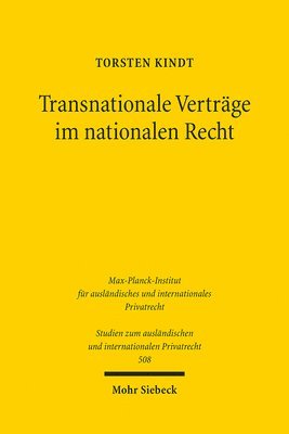 bokomslag Transnationale Verträge im nationalen Recht