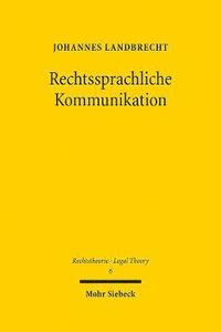 bokomslag Rechtssprachliche Kommunikation