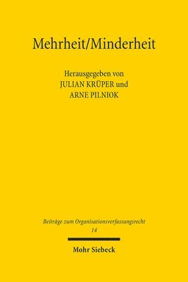 Julian Krüper, Arne Pilniok - Mehrheit/Minderheit, Inbunden
