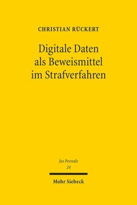 Christian Rückert - Digitale Daten als Beweismittel im Strafverfahren, Inbunden